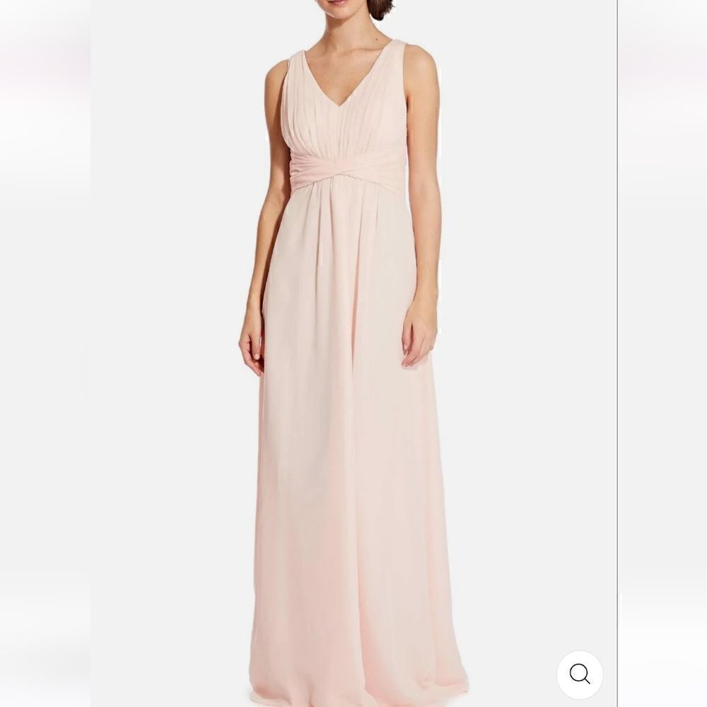 Adrianna Papell Weddington Way Scarlett Womens Pleated Prom Evening Dress